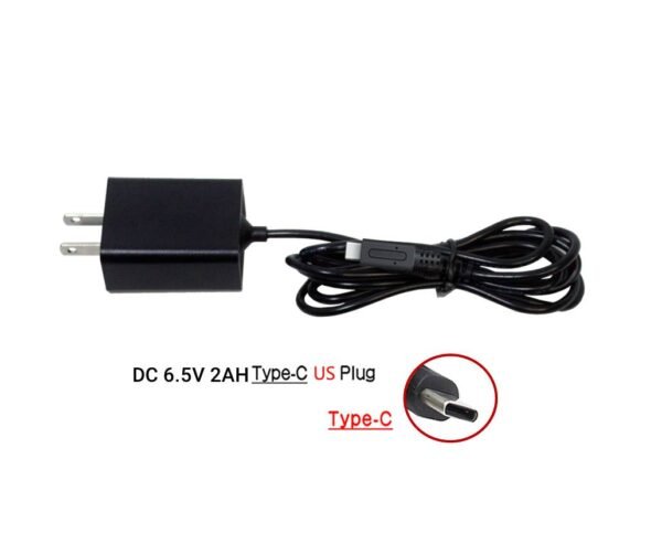 Power Cord AC Adapter EXCLUSIVE for MaxTV PRO Series DC 6.5V 2AH TYPE "C"