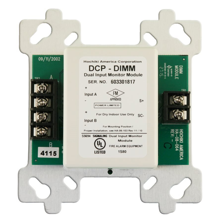 Dual Input Monitor Module for 4" Box. Class B - DIMM