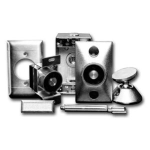 Door Holder 24/120V Flush Mount. Chrome Finish - DH24120FC